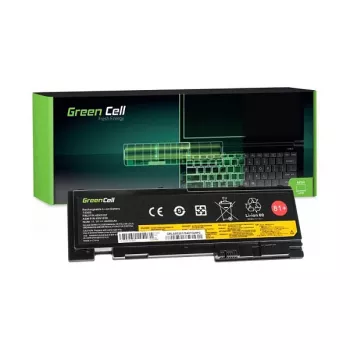 Green Cell baterija nešiojamam kompiuteriui, skirta Lenovo ThinkPad T430s/T430si, 11.1V, 3400mAh, Li-ion, juoda