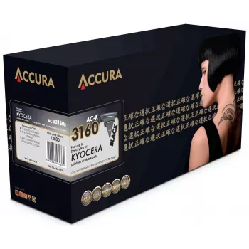 ACCURA AC-K3160B suderinamas kasetė su toneriu, skirta Kyocera TK-3160 (juoda, didelės išeigos)