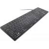 Accura Artesia ACC-K1408 apšviesta laidinė USB membraninė klaviatūra, viso dydžio QWERTY, daugiaspalvis LED, juoda