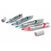 Pentel Maxiflo Flex-Feel Whiteboard Marker Set, Assorted Colors, 2,0 - 5,0 mm, 4 Pieces