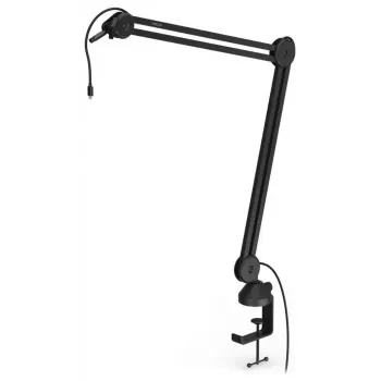 KRUX Arm 200L mikrofono laikiklis-strėlė su integruotu USB-C kabeliu, 2,9 m, iki 1,3 kg, juodos spalvos (KRXH002)