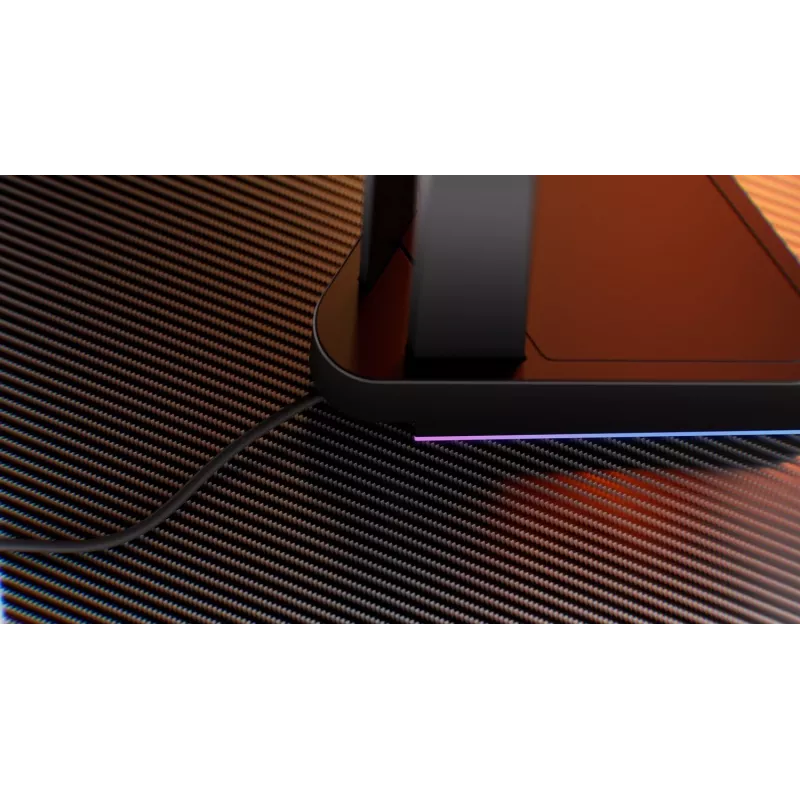 KRUX Rivt ausinių stovas su RGB apšvietimu, juodos spalvos (KRXG003)