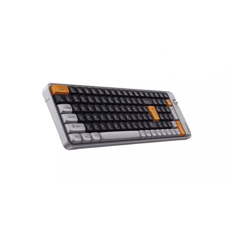 KRUX Zyro 96% mechaninė klaviatūra Gateron Yellow PRO RGB Tri-Mode juoda