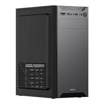 KRUX KIRO ATX Midi Tower korpusas, be lango, be maitinimo šaltinio, juodas