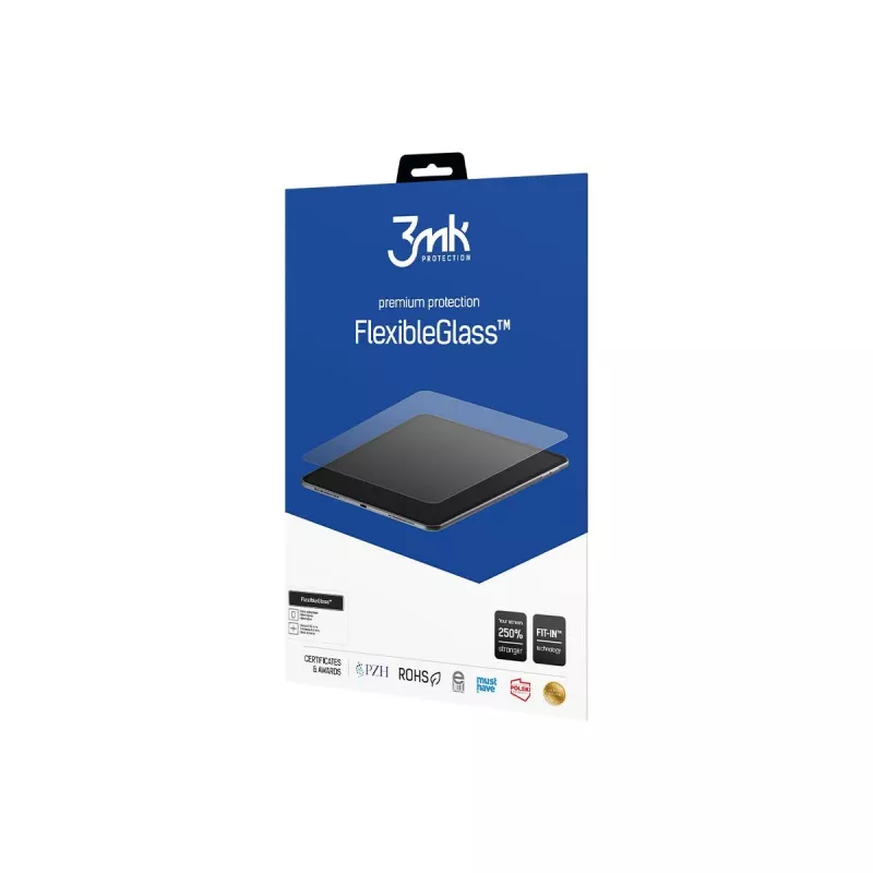 3MK PROTECTION FlexibleGlass Screen Protector, skirta Lenovo Tab 4 10 Plus (TB-X704F, TB-X704L) – Hibridinis stiklas, 7H kietumas, 0,3 mm, permatomas