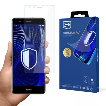 3MK PROTECTION FlexibleGlass Pro Screen Protector for Huawei P10 Lite - Hybrid Glass, 0,3 mm, 7H Hardness, Anti-Fingerprint, Bubble-Free Installation