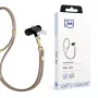 3mk EasyClip Elite telefono dirželis, nailonas/cinko lydinys, taupe (auksinis)
