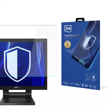 3MK PROTECTION FlexibleGlass Pro Screen Protector, skirta Philips 172B9TL monitoriui (17 colių, 5:4, hibridinis stiklas, 7H kietumas, 0,3 mm, skaidrus)