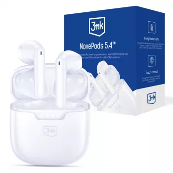 3MK PROTECTION 3mk Movepods 5.4 True Wireless Stereo ausinės su Bluetooth 5.3, ENC, IPX4, iki 35h baterija, USB-C