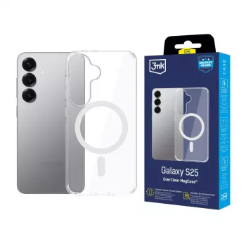 3MK EverClear MagCase, skirta Samsung Galaxy S25 - permatomas