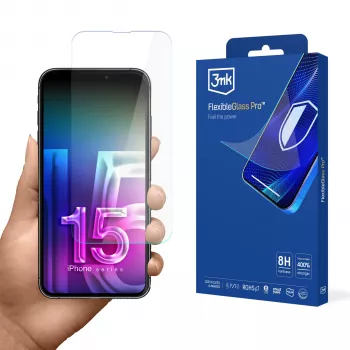 3MK FlexibleGlass Pro Screen Protector for Apple iPhone 15