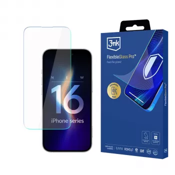 3MK FlexibleGlass Pro hibridinis stiklo ekrano apsauginis stikliukas, skirtas Apple iPhone 16 Pro