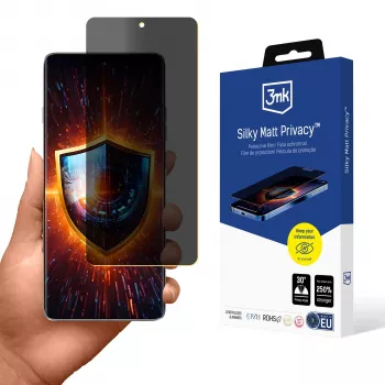 3MK Silky Matt Privacy Screen Protector for Motorola Edge 60 Pro