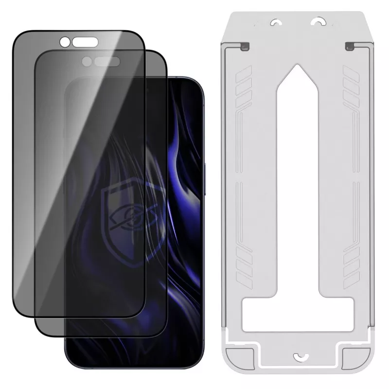 3MK PROTECTION Apple iPhone Air - 3mk Hardy Privzone 9H Grūdinto stiklo privatumo apsauginė plėvelė