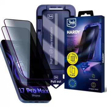 3MK PROTECTION Apple iPhone 17 Pro Max - 3mk Hardy Privzone 9H