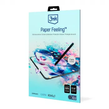 3MK PROTECTION Paper Feeling Screen Protector, skirtas Apple iPad Pro 11 colių (M5) – matinis, antirefleksinis, apsaugantis nuo pirštų atspaudų