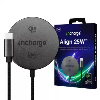 3mk incharge Align Qi2 25W for Android Black