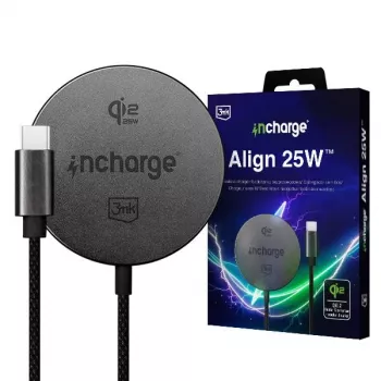 3mk incharge Align Qi2.2 25W for Apple Black