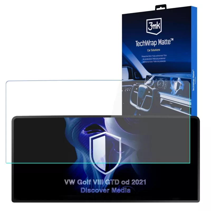 3MK PROTECTION VW Golf VIII GTD 2021- Discover Media - 3mk TechWrap Matte Center Display Screen Protector