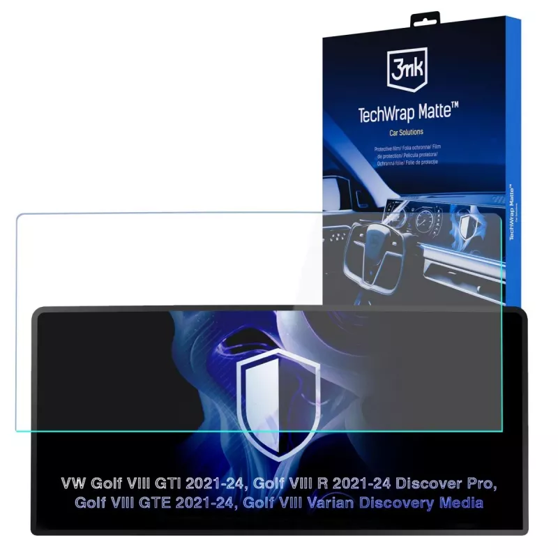 3MK PROTECTION VW Golf VIII Variant Discovery Media - 3mk TechWrap Matte Center Display Screen Protector