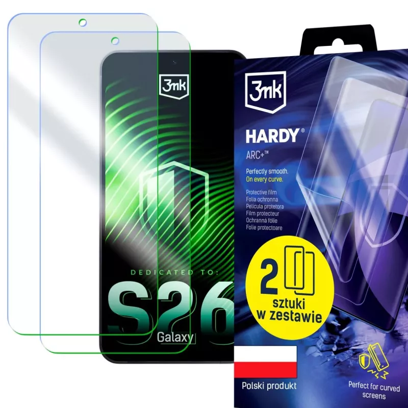 3MK PROTECTION Samsung Galaxy S26 apsauginė plėvelė 3mk Hardy ARC+ (2 vnt.)