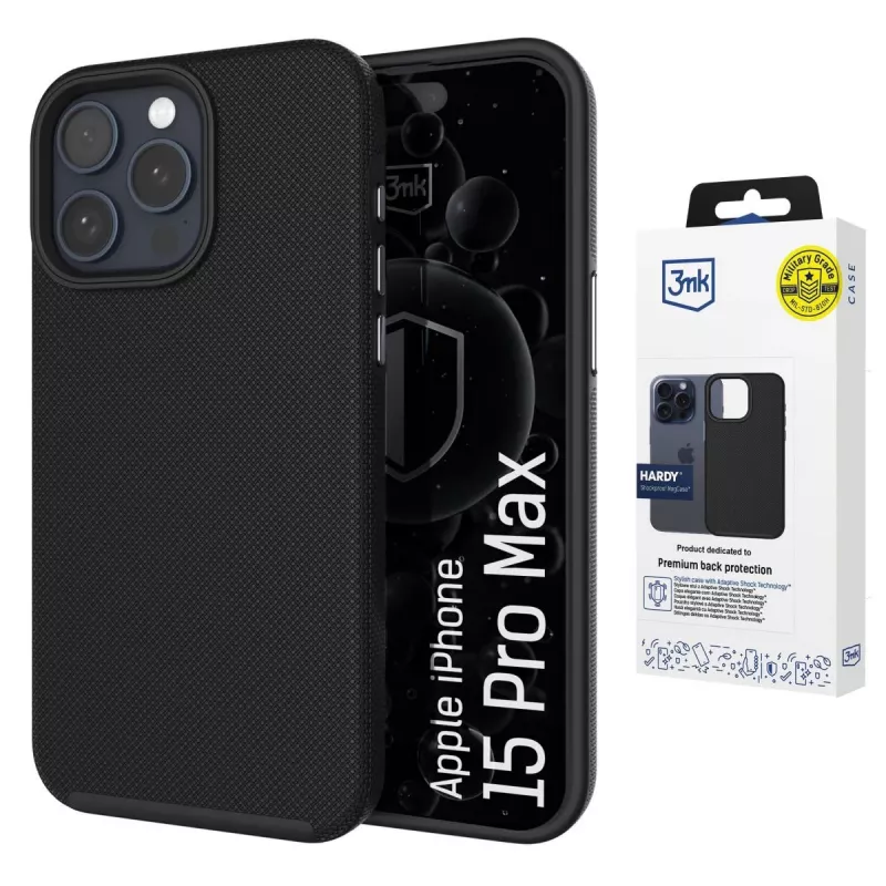 3MK PROTECTION Apple iPhone 15 Pro Max Hardy Shockproof MagCase - Skaidrus