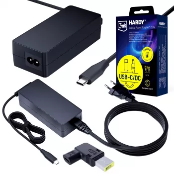 3MK PROTECTION 3mk HARDY® Laptop Power Adapter 65W for Lenovo 20V USB-C/DC 11 x 4.5 Slim