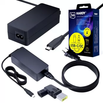 3MK PROTECTION 3mk HARDY® Laptop Power Adapter 65W for Lenovo 20V USB-C/DC 11 x 4.5 Slim