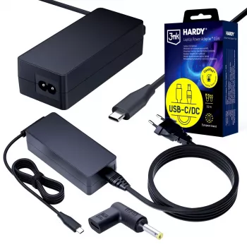 3MK PROTECTION 65W Universal Laptop Power Adapter 20V USB-C/DC 4.0x1.7mm - 3mk Hardy