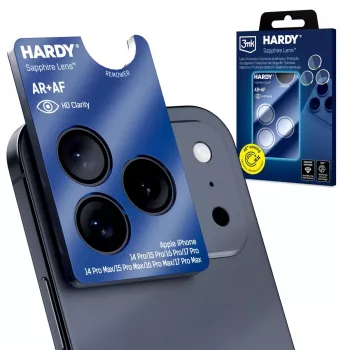 3MK PROTECTION Apple iPhone 14 Pro/14 Pro Max/15 Pro/15 Pro Max/16 Pro/16 Pro Max/17 Pro/17 Pro Max - 3mk Hardy Sapphire Lens