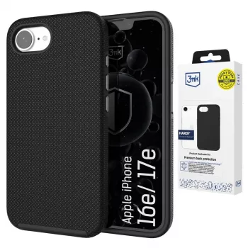 Apple iPhone 16E / iPhone 17E - 3mk Hardy Shockproof MagCase, skaidrus