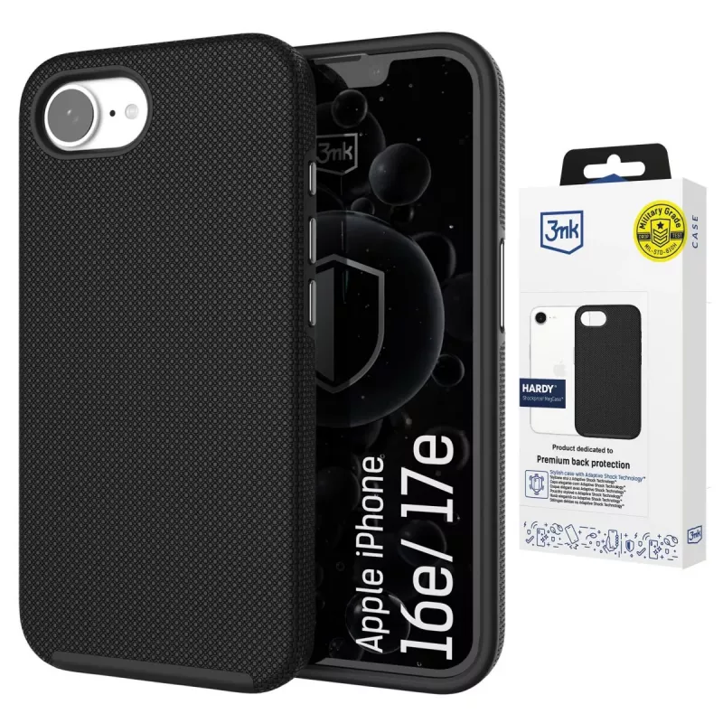 Apple iPhone 16E / iPhone 17E - 3mk Hardy Shockproof MagCase, skaidrus