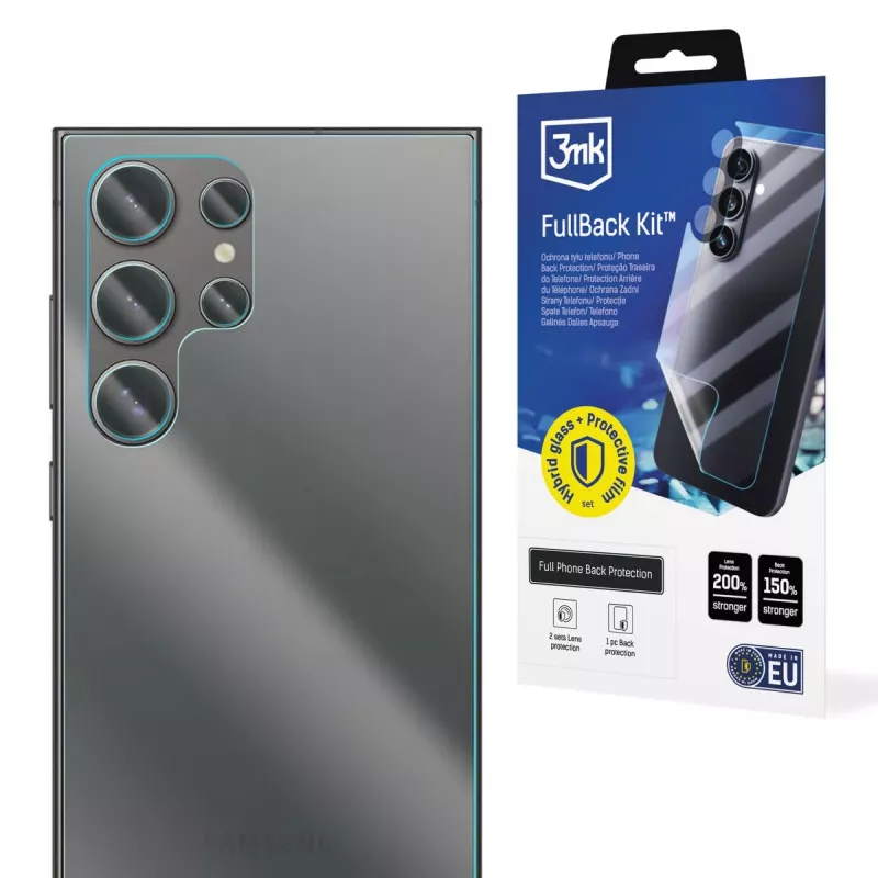 3MK PROTECTION Samsung Galaxy S24 Ultra FullBack Kit - Nugarėlės, šonų ir kameros apsauginė plėvelė