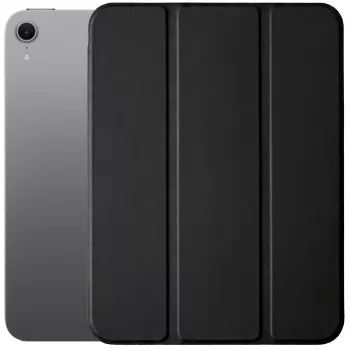 3MK PROTECTION Hardy TabCase Black for Apple iPad mini 6 (8.3-inch) - Folio Case with Stand, Pencil Holder, Auto Wake/Sleep