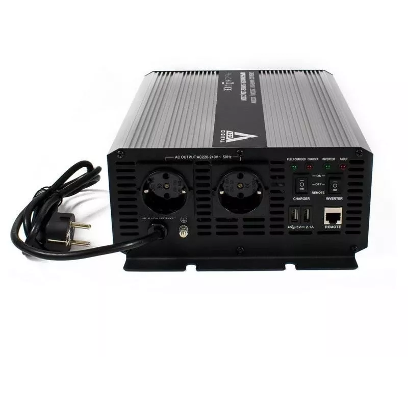 AZO DIGITAL Nepertraukiamo maitinimo šaltinis (UPS + AVR) 12V UPS-2000SR 2000VA 1400W Line-Interactive