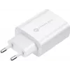 FORCELL F-ENERGY TFK-TC-25WPD USB-C sieninis įkroviklis 25W PD QC 3.0 su USB-C į USB-C kabeliu 3A Baltas