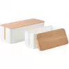 MOZOS KBO-LW-WOOD Bamboo Cable Management Box, natūrali mediena