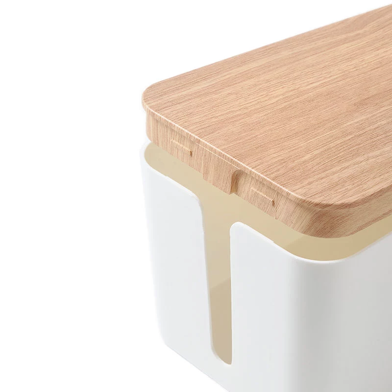 MOZOS KBO-LW-WOOD Bamboo Cable Management Box, natūrali mediena