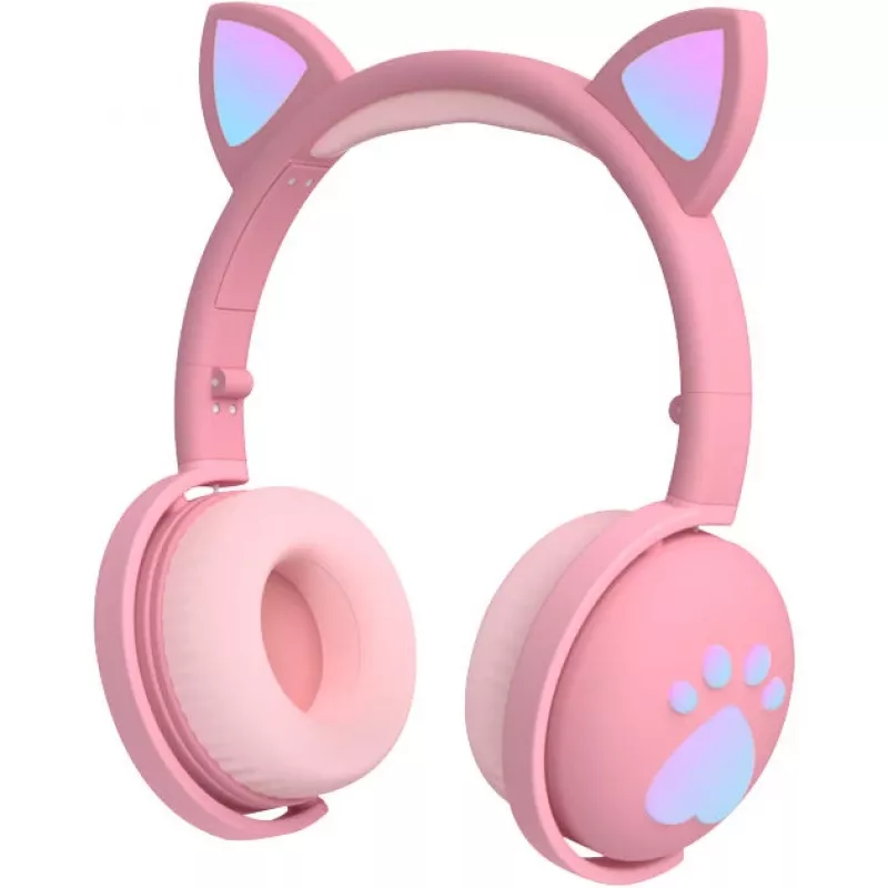 MOZOS KID DOG belaidės ausinės vaikams rožinės spalvos