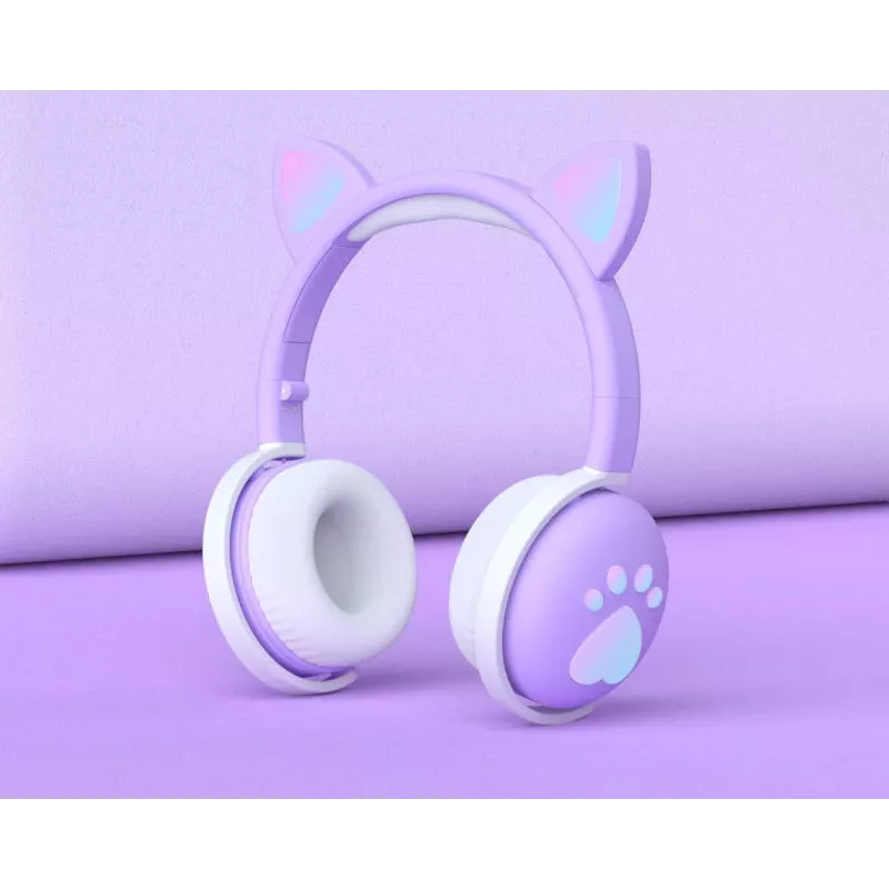 MOZOS KID DOG belaidės ausinės vaikams Violetinė