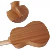 MOZOS GECKO Soprano ukulelės rinkinys - natūrali mediena, 12 griovelių, nailoninės stygos, įskaitant dėklą, derintuvą, plektrus, dirželį, atsargines stygas, valymo šluostę