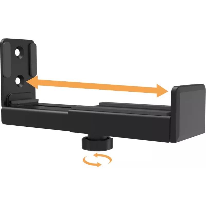 MOZOS SWM2 Soundbar Wall Mount – Black, Steel, 15 kg Capacity