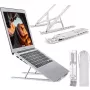 MOZOS N3 SV Ergonominis aliumininis stovas nešiojamam kompiuteriui 10-17.3 colių, sidabrinis