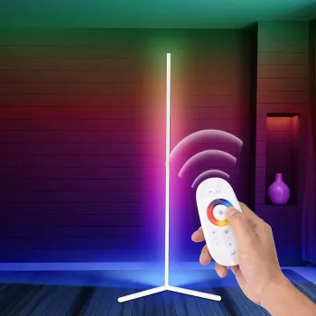MOZOS LC-RGB LED Corner Floor Lamp White