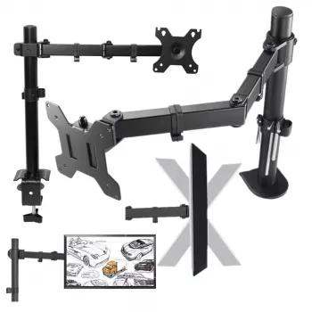 MOZOS MS02 Stovas monitoriui 10-29 inch juodas