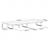 MOZOS DUAL RISER S Monitor Riser Shelf for Two Monitors