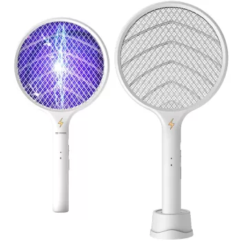 MOZOS ML-138P UV LED vabzdžių naikinimo lempa su siurbimo ventiliatoriumi, juoda, 5W, vidaus naudojimui, uodų, musių, dvisparnių, kandžių spąstai, iki 40 m², maitinimas USB
