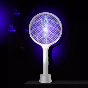 MOZOS ML-138P UV LED vabzdžių naikinimo lempa su siurbimo ventiliatoriumi, juoda, 5W, vidaus naudojimui, uodų, musių, dvisparnių, kandžių spąstai, iki 40 m², maitinimas USB