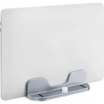 MOZOS H1 Universal Laptop and Tablet Stand, Adjustable Height and Angle, Foldable, Aluminum Alloy, Silver, Carrying Pouch Included