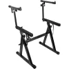 MOZOS KSX4 X-Style Keyboard Stand fortepijonui, skaitmeniniam pianinui, klaviatūrai, plieninis, juodas, reguliuojamas aukštis 650-980 mm, plotis 300-800 mm, apkrova 20 kg, sulankstomas